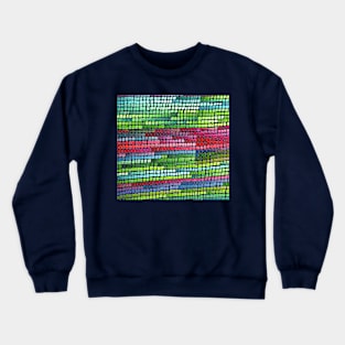 Watercolor Square Pattern Crewneck Sweatshirt